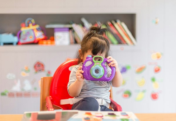 Child reading Bubo story